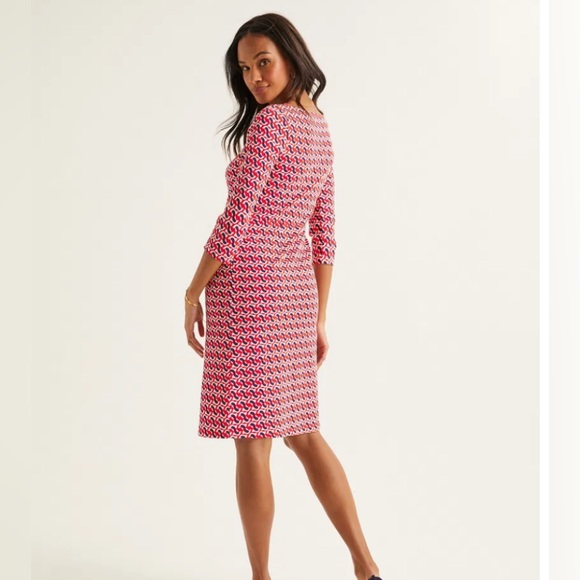 BODEN Penny jersey cotton dress dove LIKE NEW sz 10 L 😘 - Picture 7 of 12